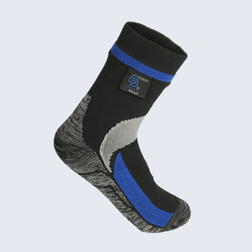 Get Dressed waterproof socks with triple-layer protection—designed for outdoor adventures, hiking, and wudhu. Breathable, durable, and fully waterproof for all-weather comfort.