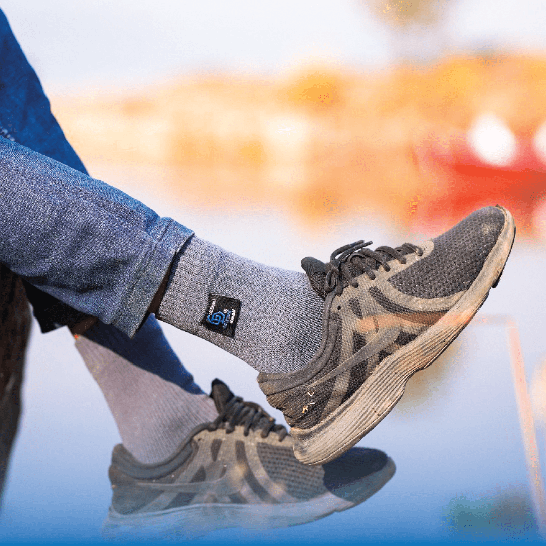 Get Dressed waterproof socks with triple-layer protection—designed for outdoor adventures, hiking, and wudhu. Breathable, durable, and fully waterproof for all-weather comfort.