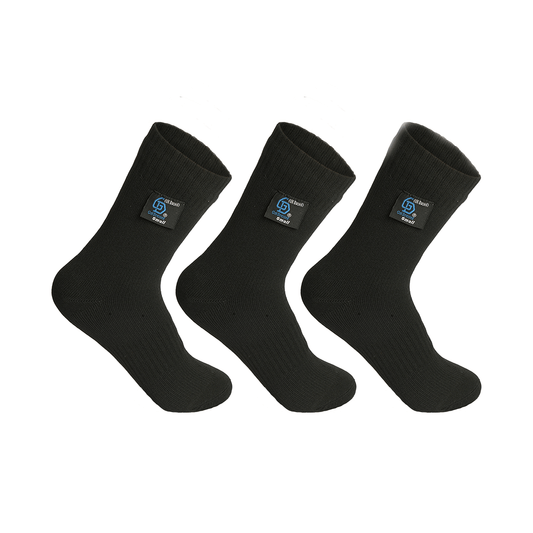 Get Dressed waterproof socks with triple-layer protection—designed for outdoor adventures, hiking, and wudhu. Breathable, durable, and fully waterproof for all-weather comfort.
